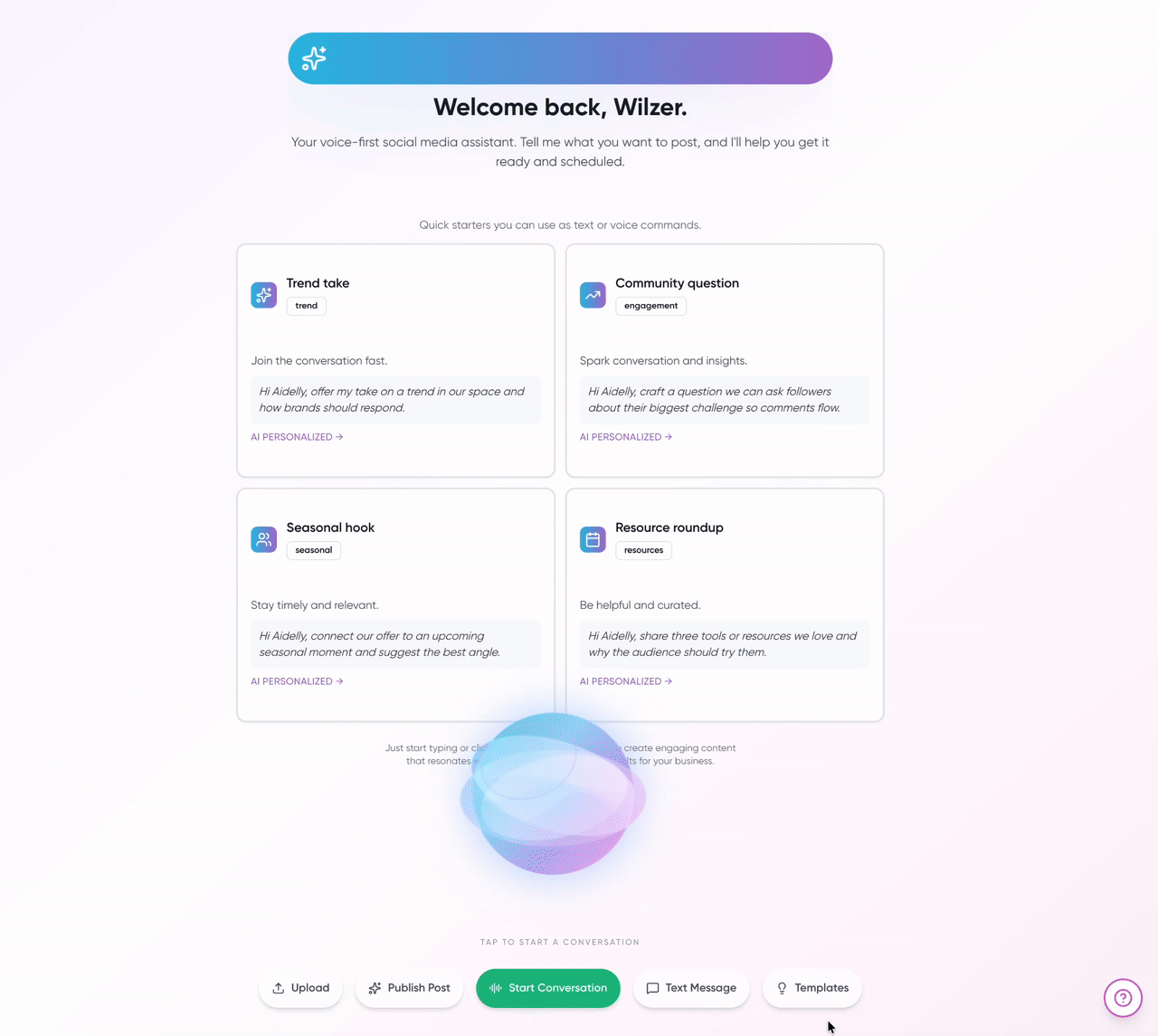 You Type It. Your Content's Ready.