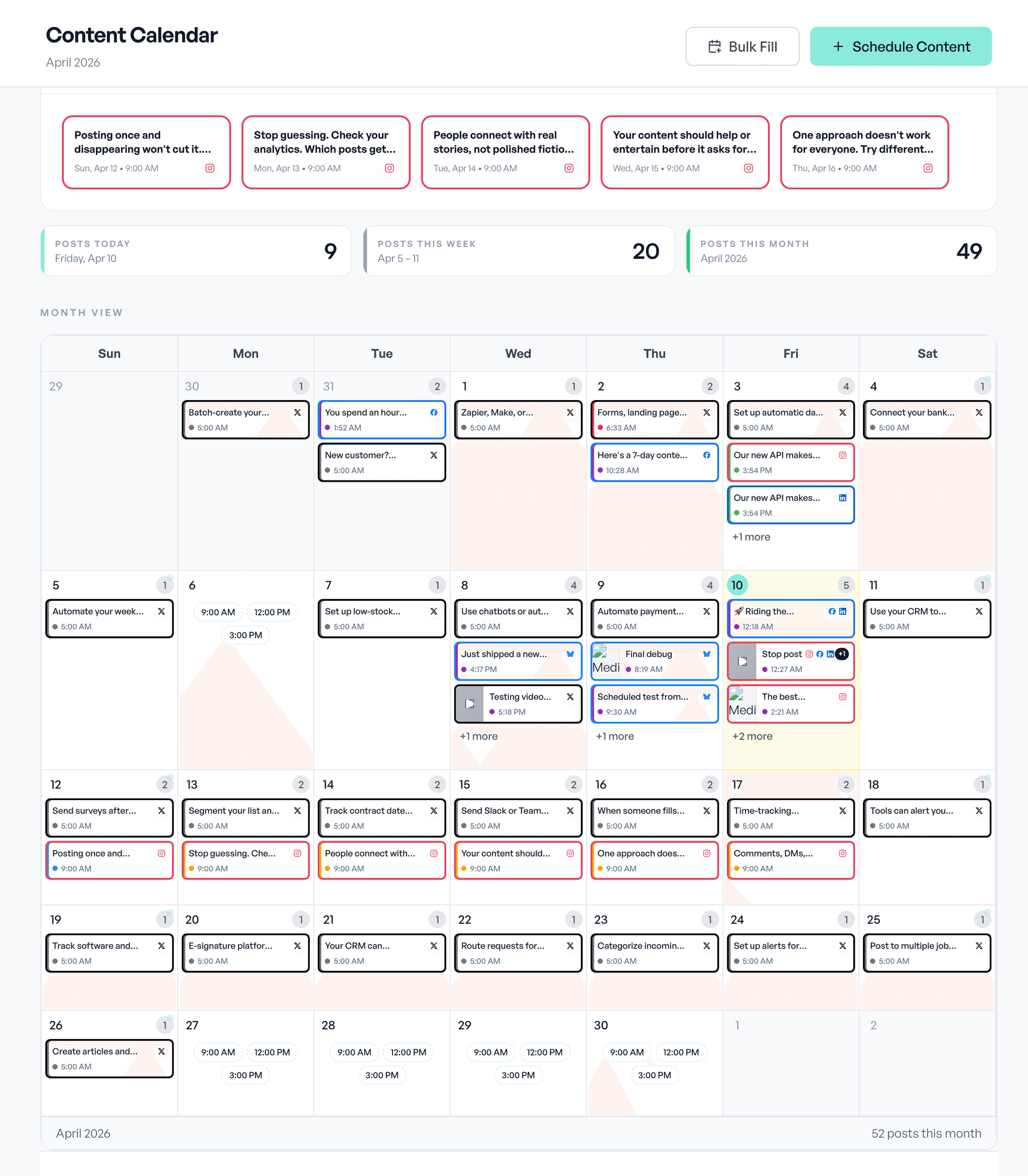 See your month at a glance.