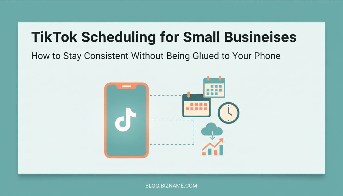 TikTok Scheduling for Small Businesses: How to Stay Consistent Without Being Glued to Your Phone