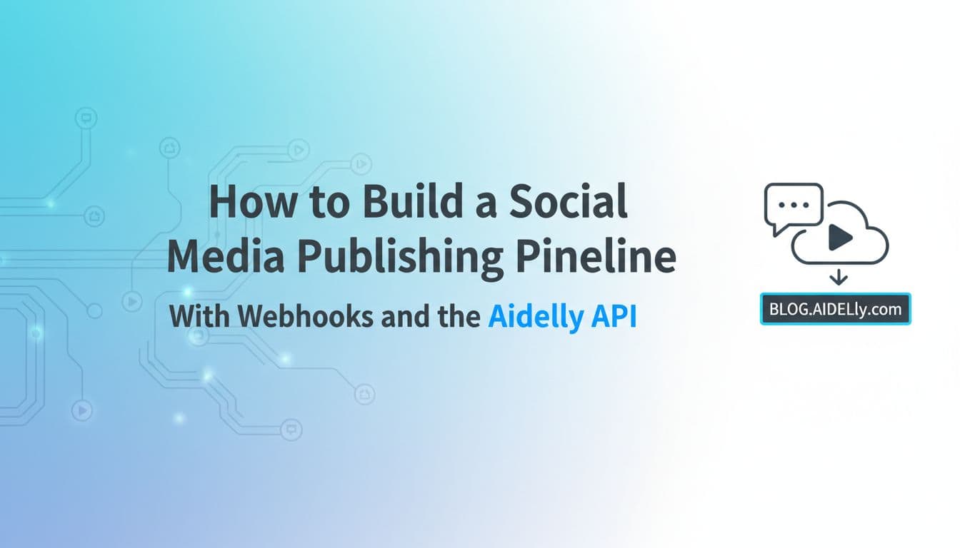 How to Build a Social Media Publishing Pipeline With Webhooks and the Aidelly API